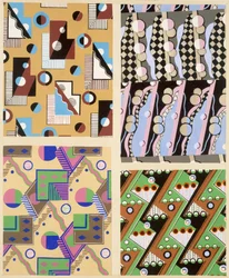 Desenhos abstratos, de &39;Decorações e cores&39;, publicado em 1930